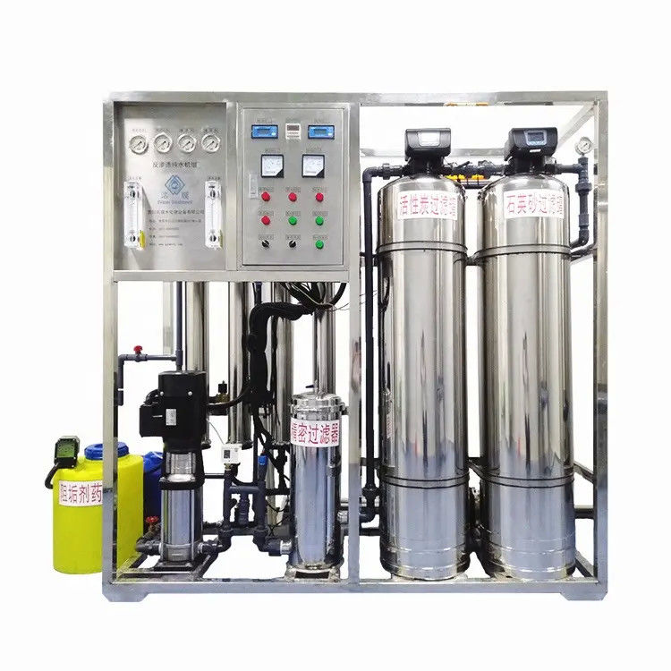 500L/H 1.7kW-380-415V 2xSS304 Tanks Brackish Water Reverse Osmosis Water Plant