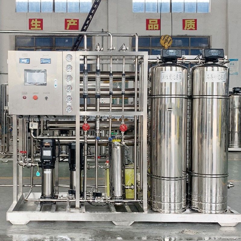 1.5TPH 3.0kW-380-415V 2xSS304 Tanks Brackish Water Reverse Osmosis Water Plant