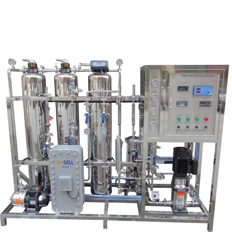500 Liter Per Hour Ultrapure Water Machine SUS Tank For Domestic Water Filed