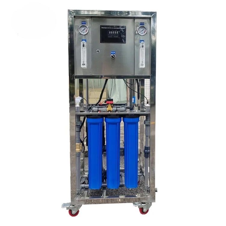 98%~99% Desalination Rate 250 LPH Commercial Reverse Osmosis Plant For Drinking Water