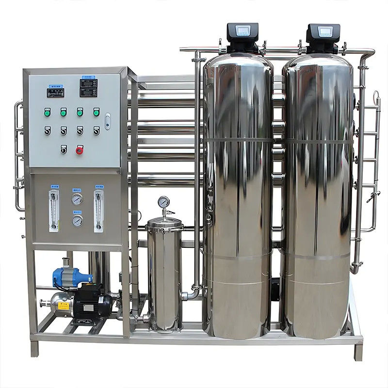 1TPH 2xSS304 Tanks Reverse Osmosis Water Plant For Commercial RO Pure Water Treatment