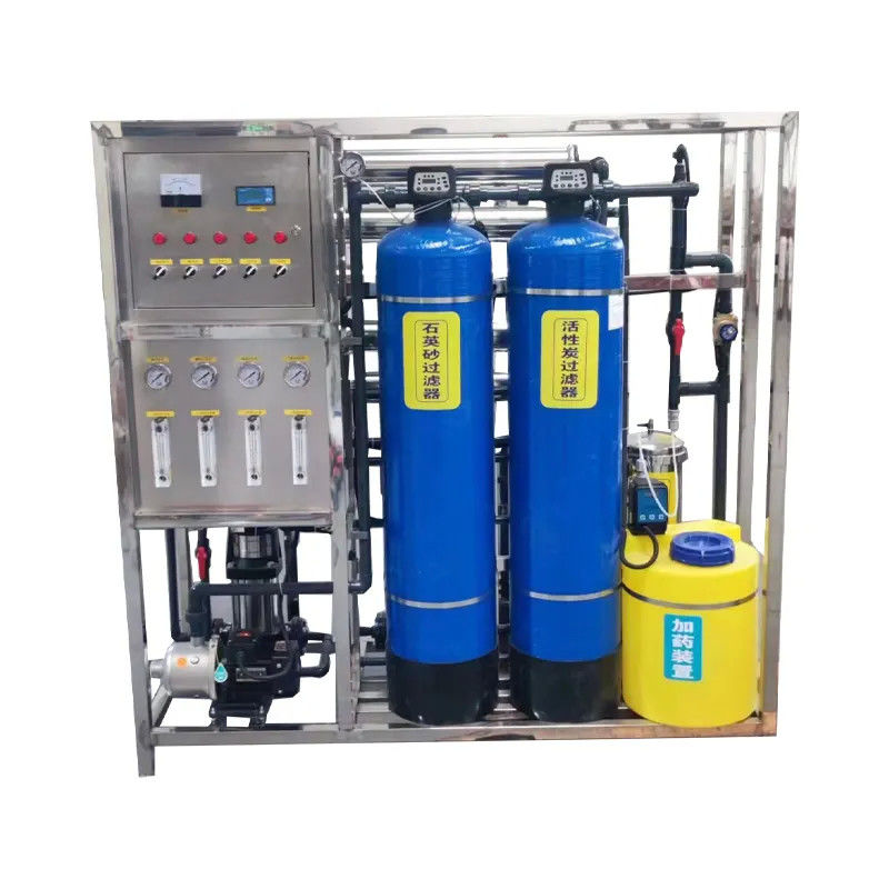 1.5tph 2xFRP Tanks Brackish Water Reverse Osmosis Water Plant For Farm Industry