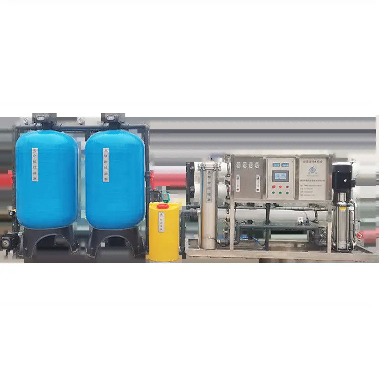 4TPH FRP Tanks Brackish Water Reverse Osmosis Water Plant For Bore Well