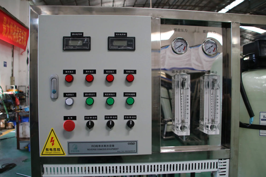PRO-FD40160 1TPH Brackish Water Reverse Osmosis System SS304 Skid Mount 2.1kW TDS<2000ppm