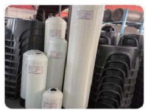 Fiber reinforced plastic filter tank 0844 inch φ200×1100mm 2.5” Thread 0.2-0.5 T/H - Epoxy Furan Resin for Industry