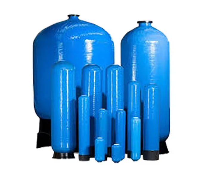 1654 Inch High-Strength FRP Tank φ400×1400mm 3.2-4.5T/H 2.5" Thread Top Opening