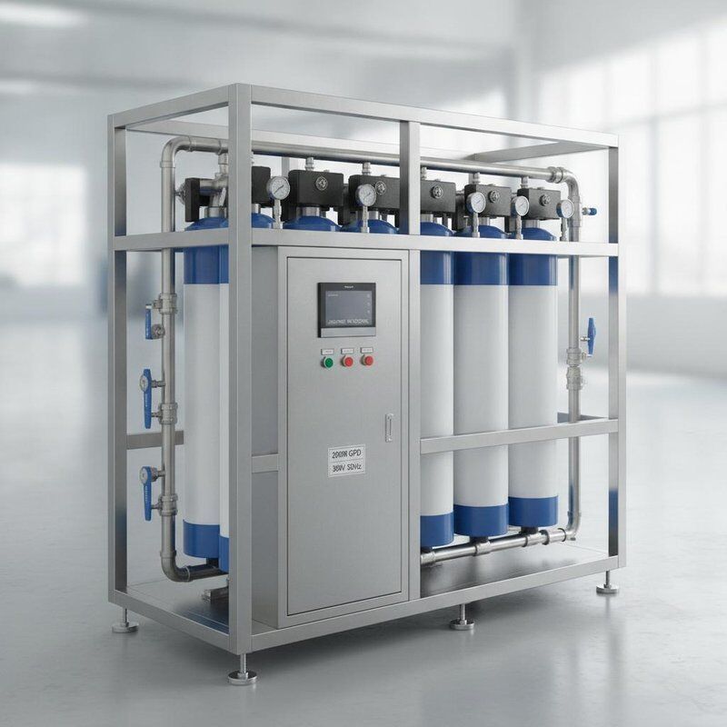 Industrial Reverse Osmosis Water Treatment System 20000 GPD SS316L Frame Automatic TDS Control 380V 50Hz