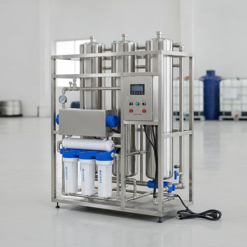 Commercial Reverse Osmosis Water Treatment System 3000 GPD Stainless Steel UV Sterilizer Pre-Filter Auto Flushing 220V