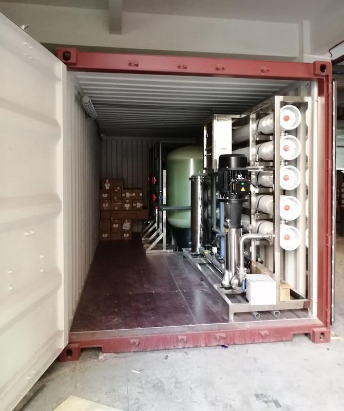 500 m³/day Containerized BWRO System with 70% Recovery Rate and 1.04 kWh/m³ Energy Consumption