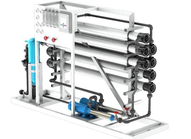 2000GPD Purified Water Treatment System , Double Pass Reverse Osmosis System