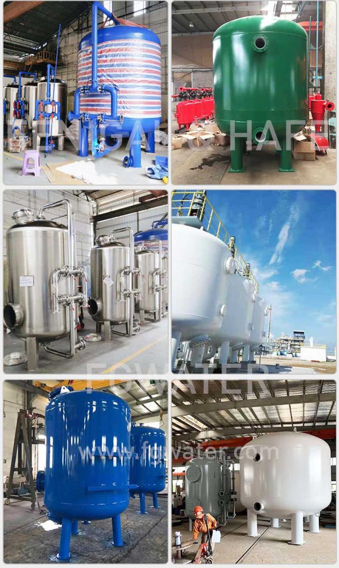 5000TPD Multimedia Filter Water Treatment Pressurized Filtration