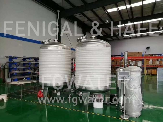 8000LPH Brackish Water Reverse Osmosis , Industrial Water Filtration System