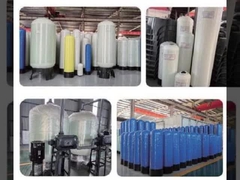 1454 inch FRP fiberglass tank with a diameter of 350 × 1400mm and a flow rate of 2.5-3.0T/H